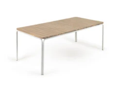 Tuintafel CAILIN - Massief Acaciahout/wit Hout