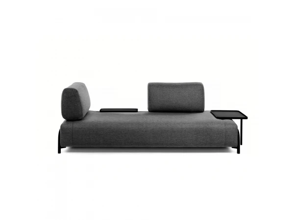 3-zit Zetel COMPO Met Dienblad - Donkergrijs Grijs 7 3-zit Zetel COMPO Met Dienblad - Donkergrijs Grijs - Afbeelding 7