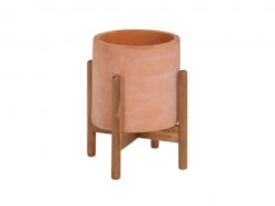 Bloempot Op Staander DALVA - Terracotta Bruin