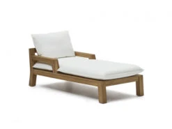 Ligstoel FORCANERA - Massief Teakhout Hout