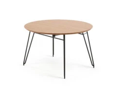 Ronde Uitschuiftafel NOVAC - Eikenfineer Hout