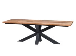 Tafel LIN - Teak/metaal Hout