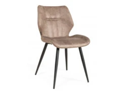 Eetkamerstoel LIVA - Softyl Pebble Bruin