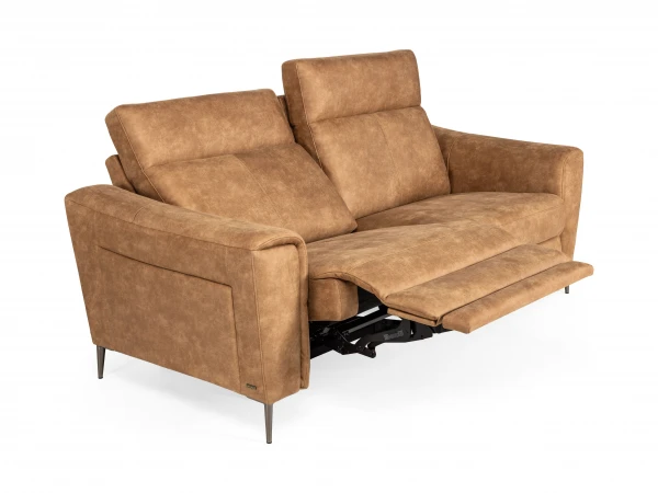 3-zit Met 2 Elektr. Relaxen NEPAL - Cognac Cognac 2 3-zit Met 2 Elektr. Relaxen NEPAL - Cognac Cognac - Afbeelding 2