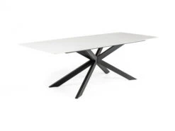 Tafel TOP SPIDER - Carrara Look Wit
