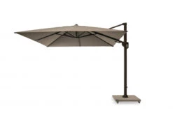 Zweefparasol Incl. Voet BALI - Antraciet/smoke Taupe Antraciet