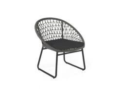 Loungestoel MADRID - Zwart Zwart